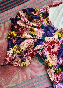 Clearance Sale Floral Print Puff Sleeve Top