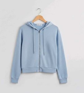 Blue Zip-Up Hoodie