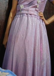Sparkly Lavender Lehenga Choli Set