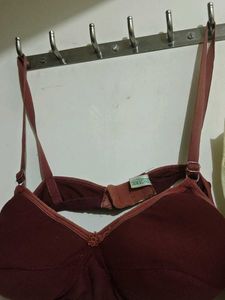 Maroon Full Coverage Bra