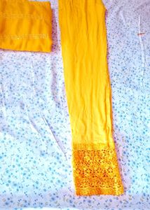 Vibrant Yellow Kurta Set with Dupatta
