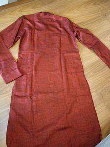 Maroon Textured Pathani Kurta