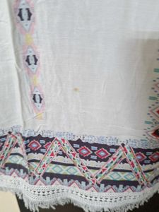 Bohemian White Open Front Kimono