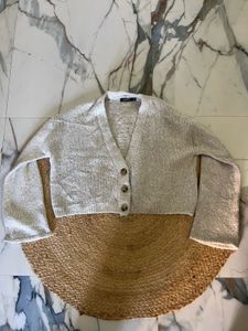 Chic Grey Cropped Cardigan Sweater