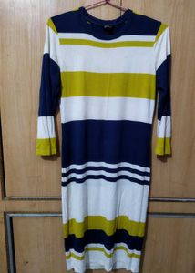 Striped Long Sleeve Casual Dress