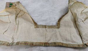 Cream Colour Silk Blouse.