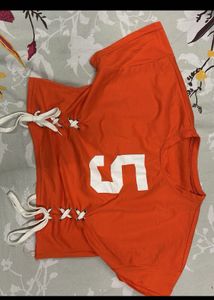Orange Number 5 Graphic Tee