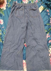 Wide Leg Denim Jeans