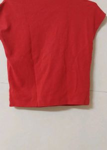 Red Dua Lipa Houdini Graphic T-Shirt (M)