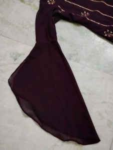 Elegant Purple Kurti Set