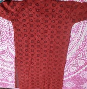 Floral Knit Kurti