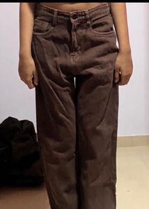 Brown Baggy Fit Jeans