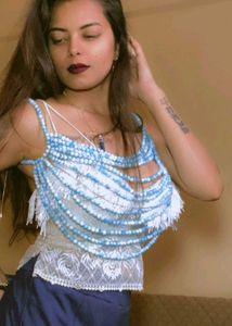 pearl beads body chain