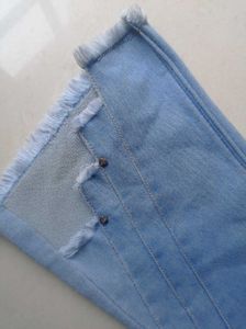 Light Wash Distressed Flare Jeans