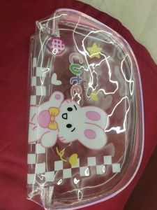 Cute Bunny &amp; Heart Pouches Set