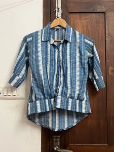 Blue &amp; White Striped Shirt