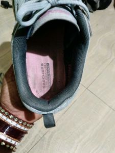 Skechers Ultra Go Blue Pink Athletic Shoes