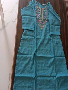 Elegant Teal Kurta Set with Dupatta