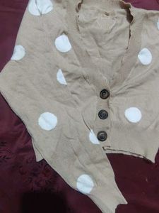 Cute Polka Dot Cardigan