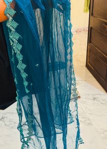 Elegant Teal Kurta Set with Dupatta