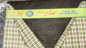 Shirt Pant Fabric Combo Set | Unstitched Men's