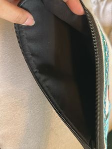 Elephant Embroidered Pouch For Tablet/Mini Lapto