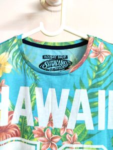 Men's cotton floral tshirt