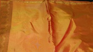 mustard crepe silk saree
