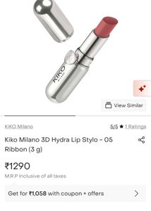 Kiko Milano Lipstick -shade 05 ribbon