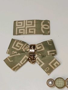 Assorted Green Hair Clip Set (set of 5)