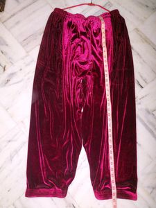 Burgundy Velvet Salwar Suit