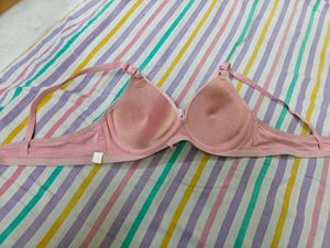 Pink Bra with Heart Detail
