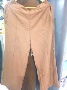 Brown Wide Leg Palazzo Pants