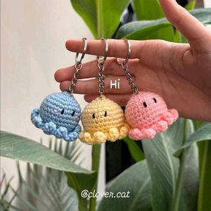 Crochet Octopus Keychains