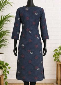 Elegant Floral Print Kurta