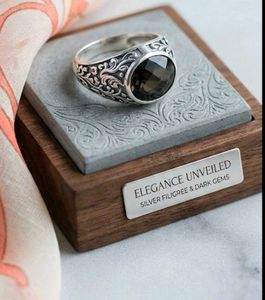 pure silver gents ring