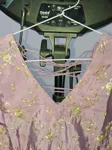 Silk Embroidered Kurti Set With Dupatta