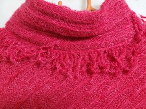 Shimmer Hot Pink Poncho
