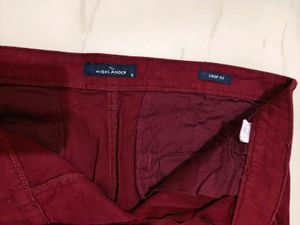 Maroon Chinos - Men's Trousers