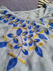 Sea blue kurti