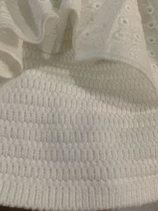 White Eyelet Halter Top