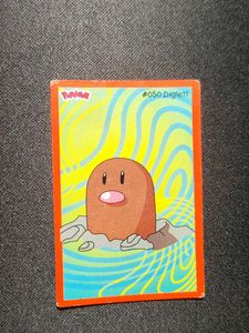 Alpenliebe pokemon greeting card - DIGLETT