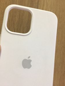 IPhone12ProMax White Silicone Phone Cover Case