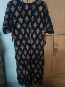 Vibrant Pink ,black and blue Sequined Kurta