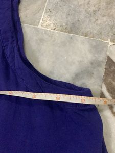 Navy Blue Embellished Tank Dress
