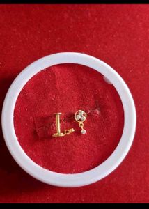 New 18crt Real gold earrings