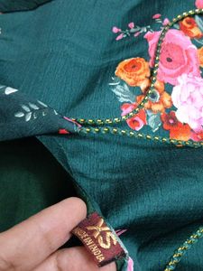 bust 34 Floral Print Anarkali Suit