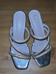 Sparkling Strappy Block Heels