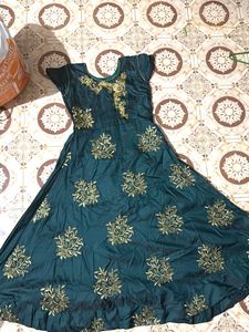 Elegant Green Ethnic Gown