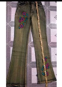 Combo of New Boho Floral Embroidered Jeans